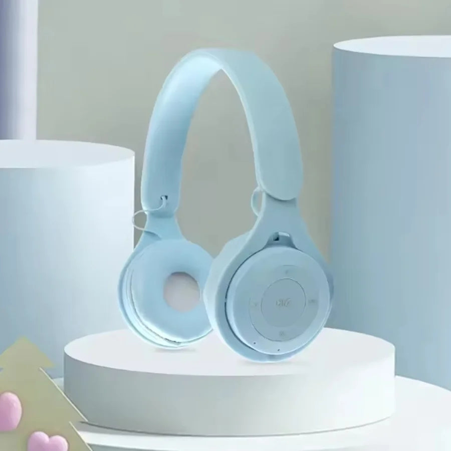 Macarone Wireless Bluetooth Headphones With Microphone Sound Insulation Gaming Earphone Hifi Bass Earbuds Blutooth5.3 Hedset