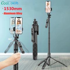 L16 1530mm Wireless Selfie Stick Tripod Stand Foldable Monopod