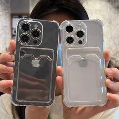 Phone Case For iPhone 16 15 14 13 12 11 Pro Max Mini X XS Max XR 7 8 Plus SE 2020 Transparent Bumper Cover