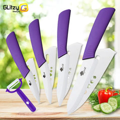 Ceramic Knives Set 3 4 5 6 inch Kitchen Chef Knife with Peeler Utility Paring Slicer