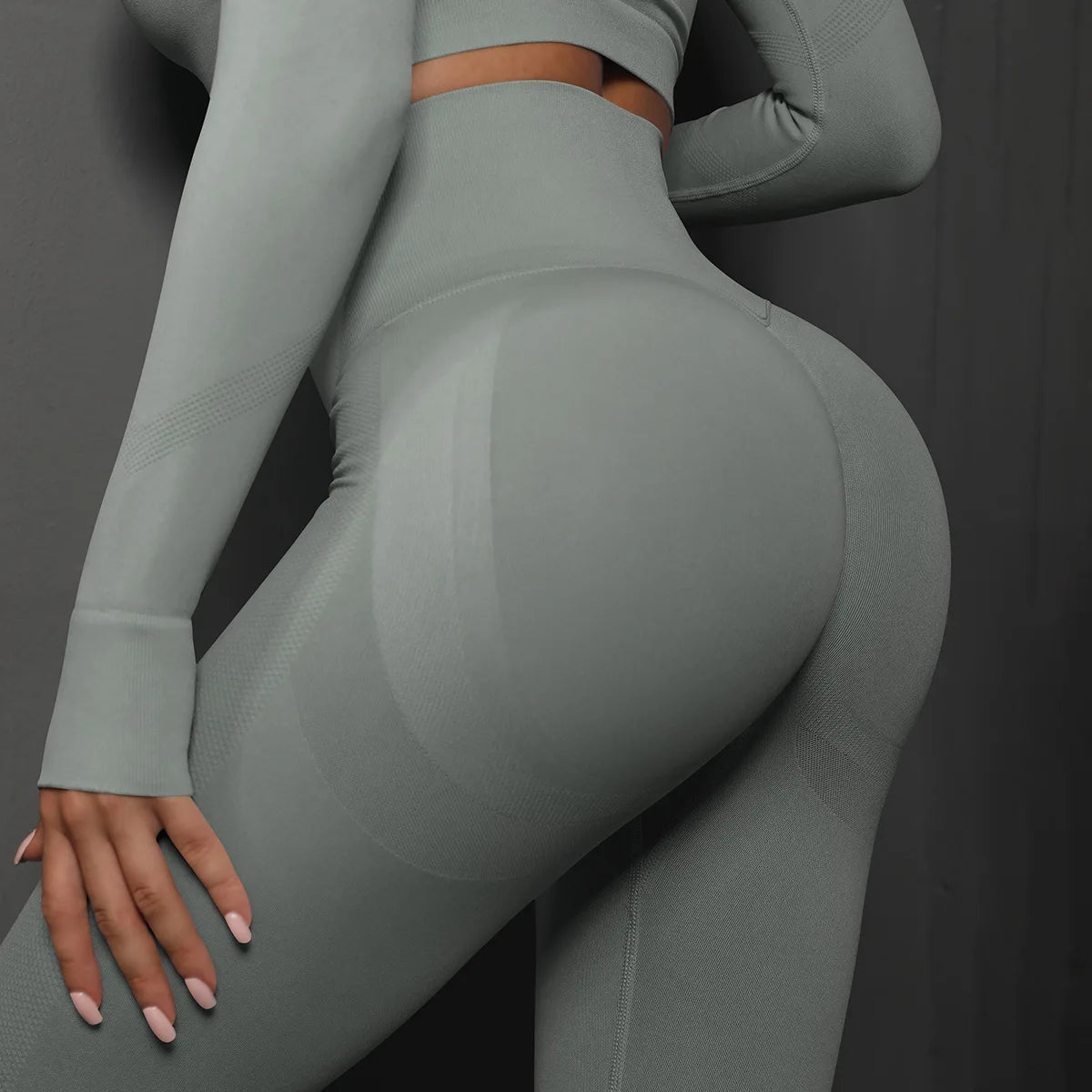 Women Seamless Yoga Pants Fitness Sports Running Sportswear Stretchy Lifting Tights
