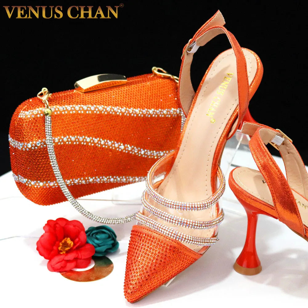 Matching Shoes and Bags: Elegant High Heels Nigeria Popular Design Ladies Shoes
