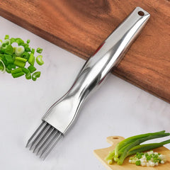 Kitchen Shred Silk The Knife, Stainless Steel Chopped Green Onion Knife, Curved