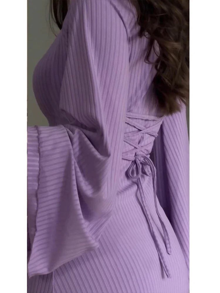 Evening Dresses: Vintage Long Dresses Women Autumn Long Sleeve