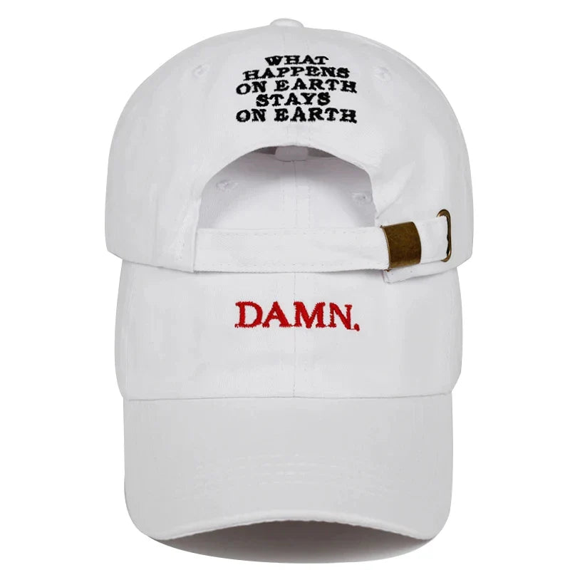 DAMN-Embroidered Hats for Men and Women, Hip Hop, ShinCharacter Lamar, Unstructured , Baseball Cap.