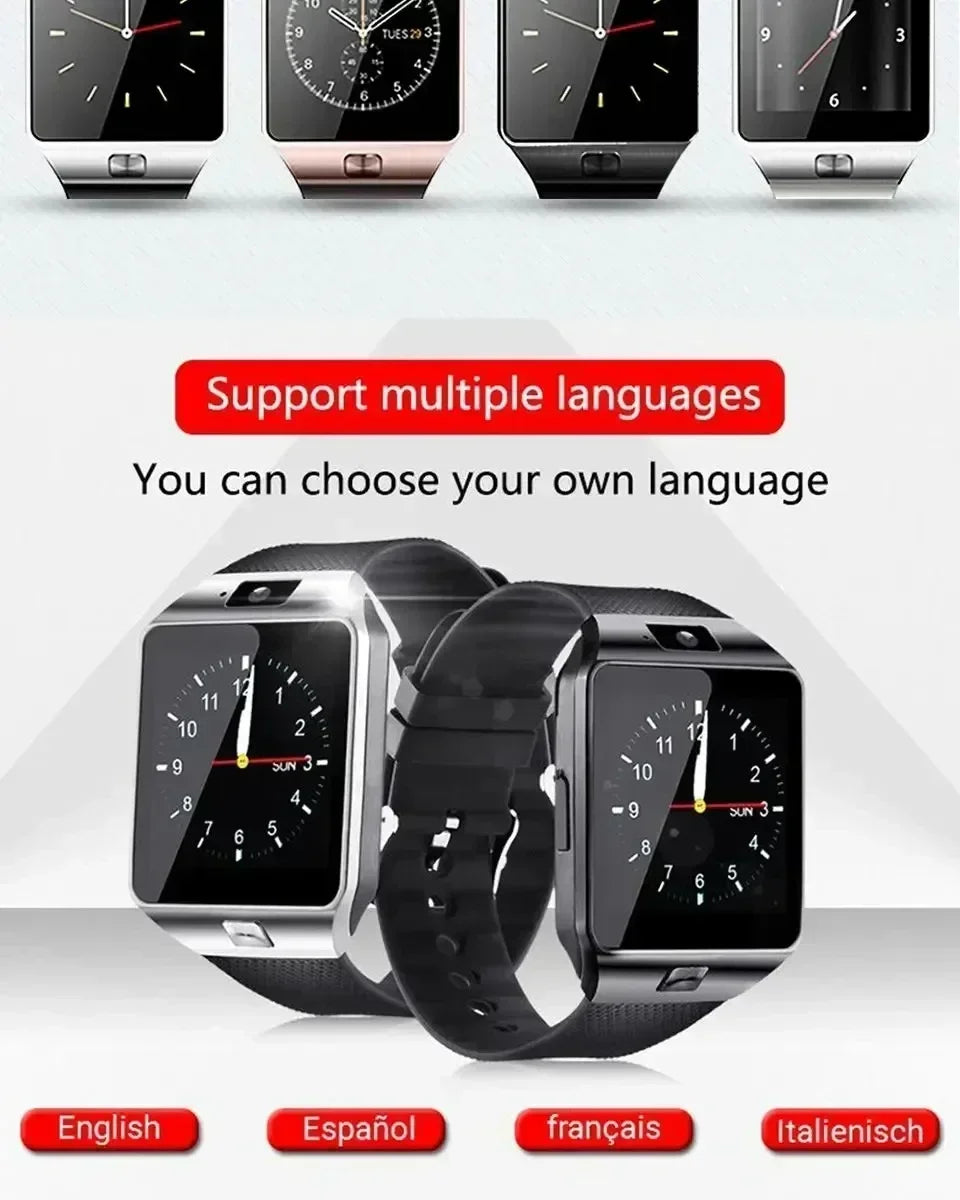 Premium Digital Touch Screen Smart Watch DZ09 Bracelet Camera Bluetooth SIM Card Phone Watch Reloj Mujer Android IOS