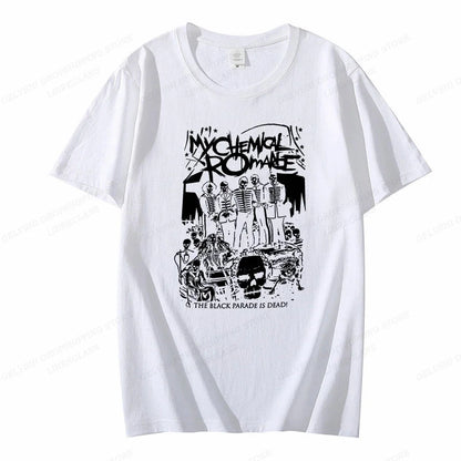 My Chemical Romance T Shirt women Fashion T-shirts cool Hip Hop men Tshirt casiual Summer Vintage Anime unisex Top Tee