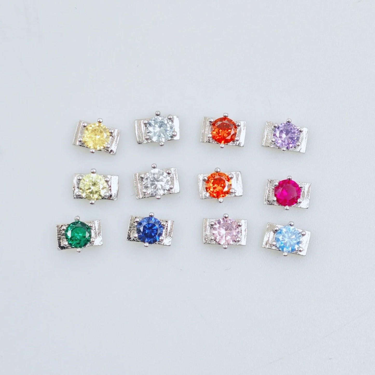 DOREMI Personalized Charms Slide Bangle English Letters 12 Birthstone Charm Heart Star Slide Bangle