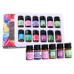 12 Bottle/Box Essential Oil Set Defuse Essential Oils Water-Soluble Natural Aromatherapy Essential Oils For Diffuser Humidifier