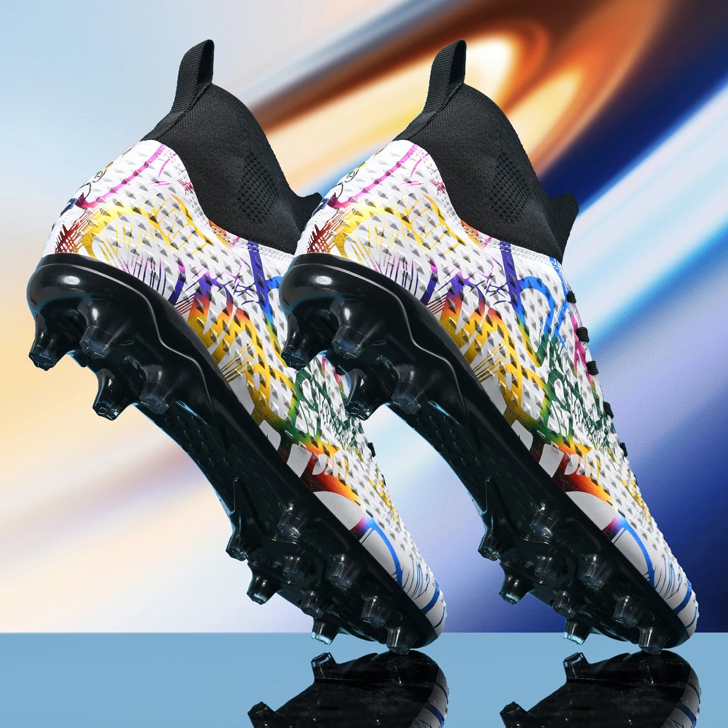 Men Soccer Shoes Children Futsal Non Slip Football Boots Grass Indoor Sports Cleats