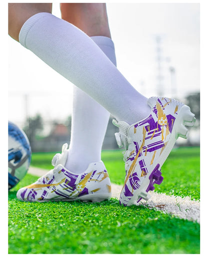 Soccer Shoes for Childrens TF/FG Outdoor Futsal Turf Training Boys Girl