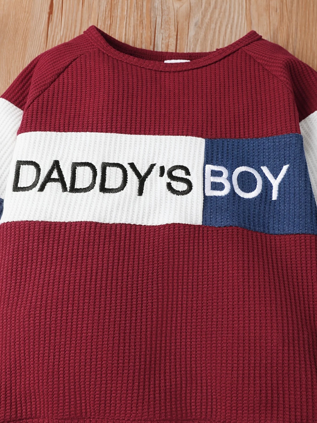 Winter Newborn Infant Baby Boy Long Sleeve Knitted    Soft  Waffle  Letter Casual Fashion Baby Clothing