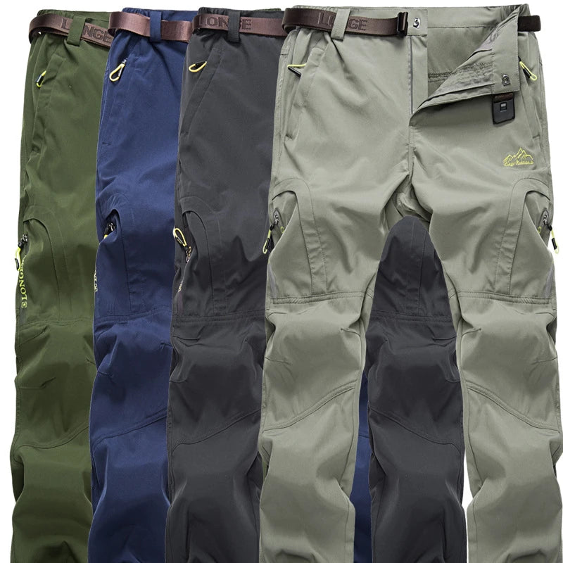 Summer Casual Stretch Pants Men Lightweight Quick Dry Breathable Hiking