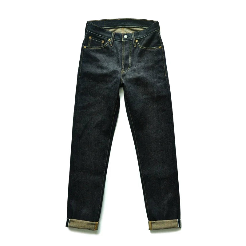 Men Jeans Color Cotton and Linen  Selvedge Sanforized