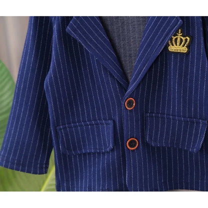 New Spring Autumn Baby Boys Clothes Children Coat Shirt Pants 3Pcs/Sets Toddler Gentleman Suit Infant Outfits Kids Tracksuits