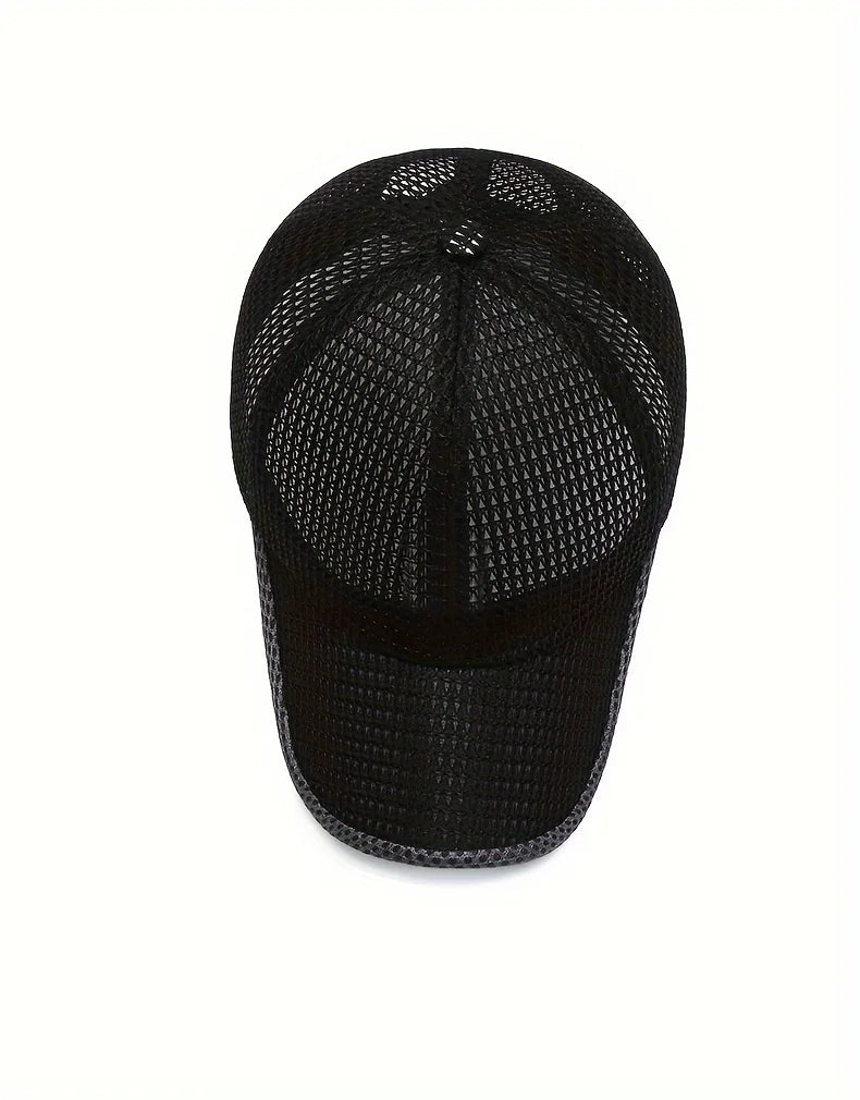 Quick-Dry Unisex Mesh Trucker Cap - Adjustable, Lightweight & Breathable - Ideal for Outdoor Sports, Running, Hiking, Jogging