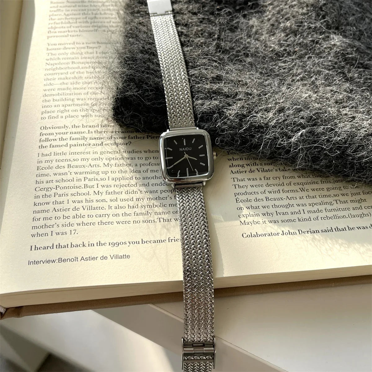 Brand Simple Quartz Watch for Women Retro Luxury Gift Ladies Watches Small Dial Adjustable Stainless Steel Strap Wristwatches