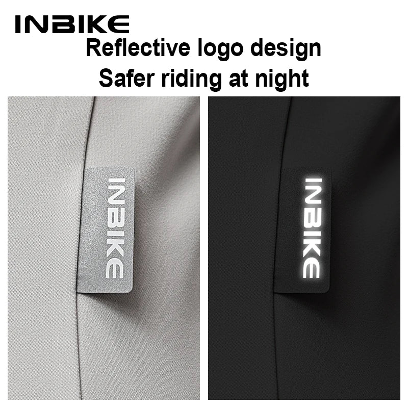INBIKE Fleece Men's Cycling Jersey  Winter Cycling Sets Warm Long-sleeved Suit Soad Bike Bicycle Jacket Overalls Riding Suit