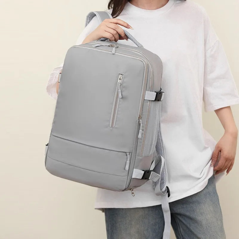 Travel Backpack Women Large Capacity Waterproof Anti-Theft Casual Daypack Bag with Luggage Strap & USB Charging Port Backpacks