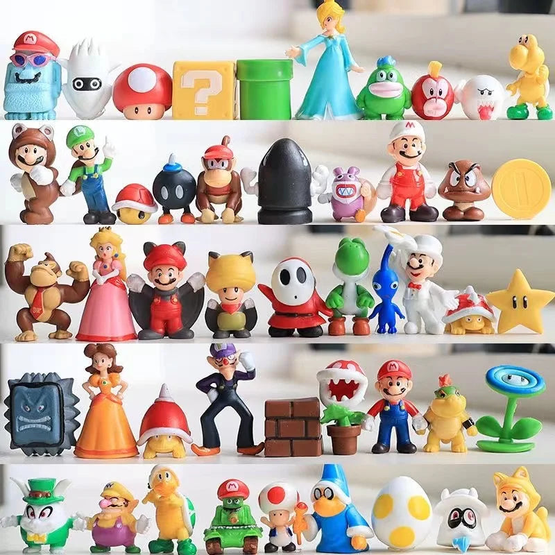 New Anime  Large Size  Bowser Figures PVC  Bros Hat Can Take Off Toy model For kids