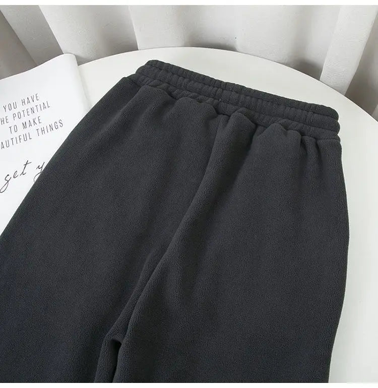 Harem Pants Women Unisex Loose Wide Leg Sweatpants High Waist Drawstring