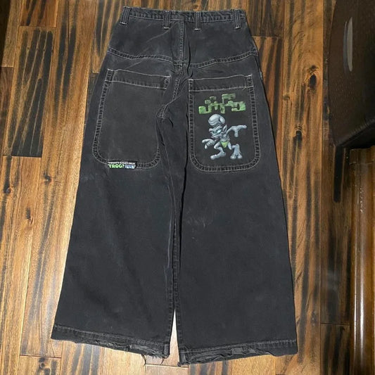JNCO Jeans: Y2K streetwear Baggy Jeans for mens