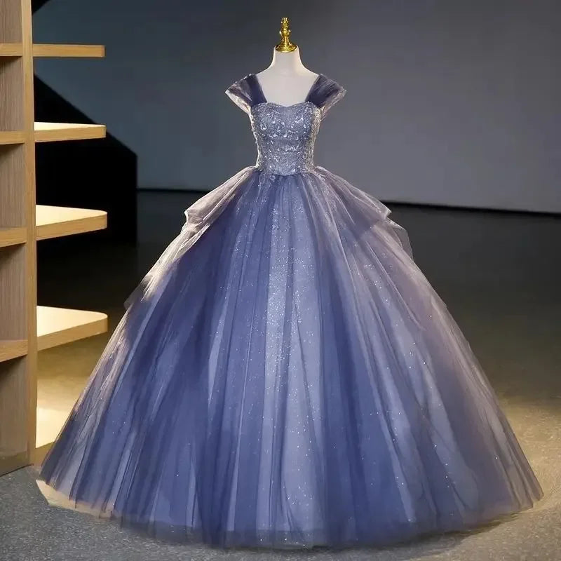 Evening wear Dresses: One Shoulder Simple Elegant Wedding Party Vestidos Ball Gown