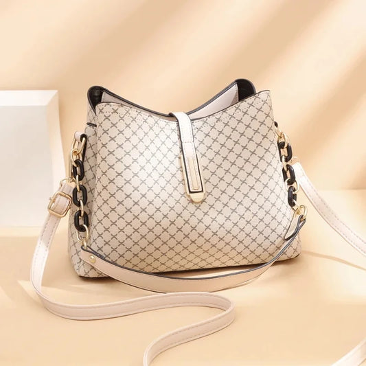 Fashion Bucket Bag Women PU Leather Shoulder Bag Brands