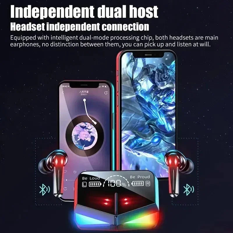 TWS Bluetooth Headphones Wireless Earphones Smart Touch Headset Waterproof Noise Canceling Headphones for All Smartphones