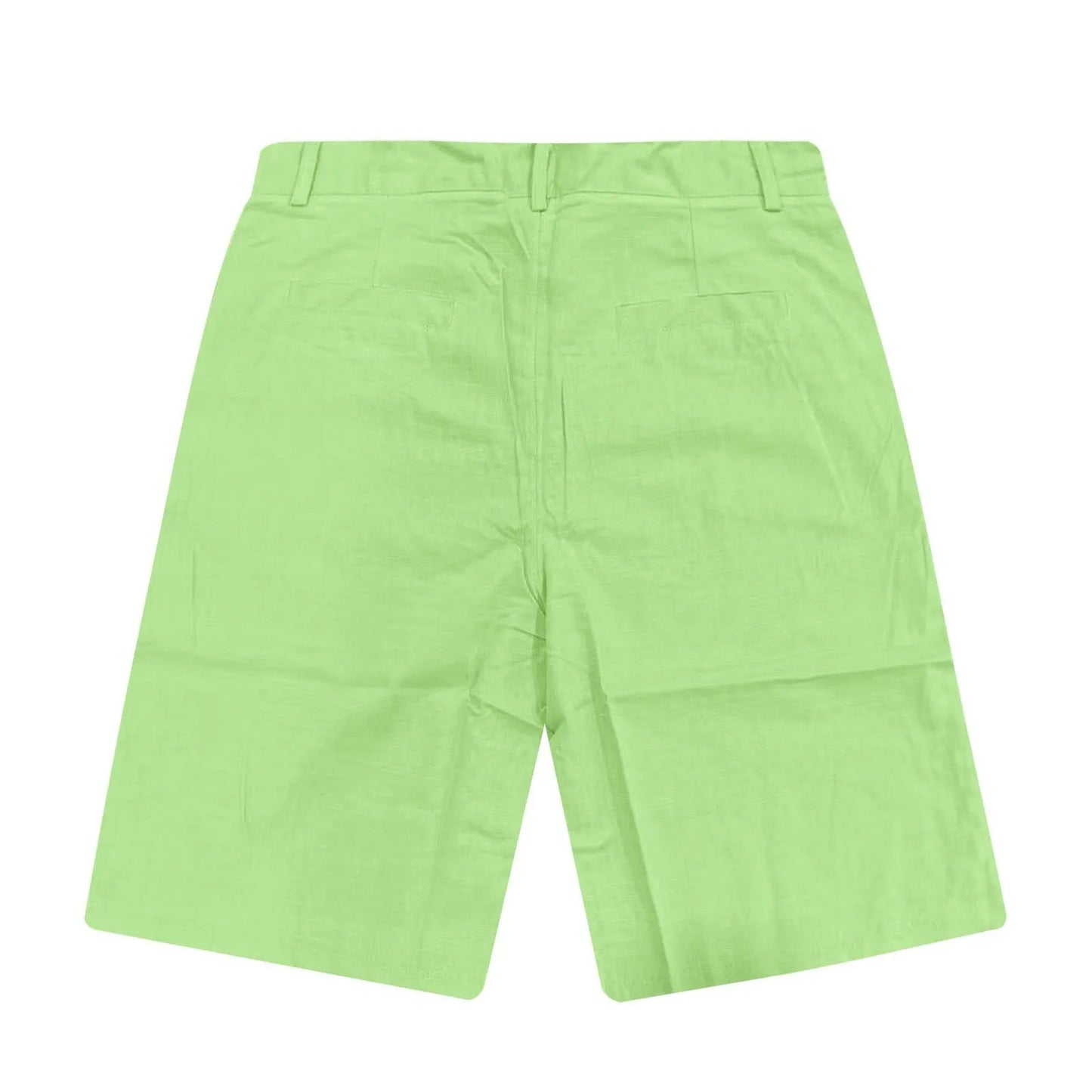 2025 Summer Cotton Linen Shorts for Men Solid Casual Button Pocket Beach Shorts Men's Comfortable Simple Vacation Leiture Pants