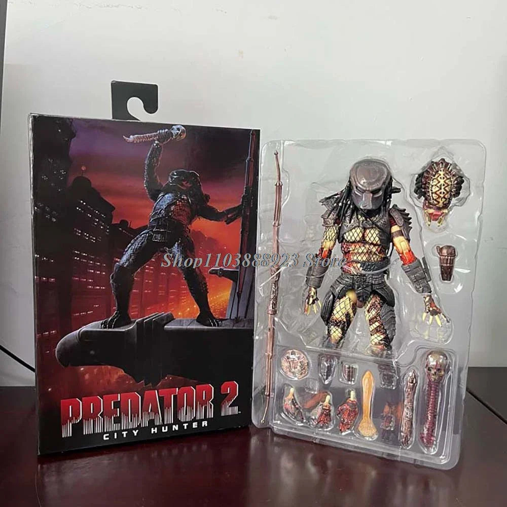 NECA Predator Figrue Ultimate Shaman Elder Armored Lost Warrior Jungle Hunter Snake Vision Predator Alien Figure Model Toy Gifts