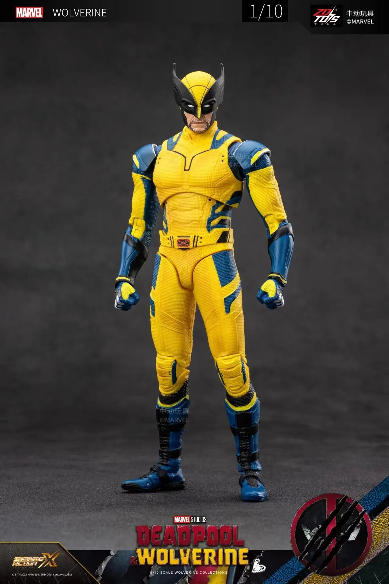 ZD Toys Deadpool & Wolverine Action figures Deadpool Boxed Wolverine  Collection Adult Action Figures Kids Toy