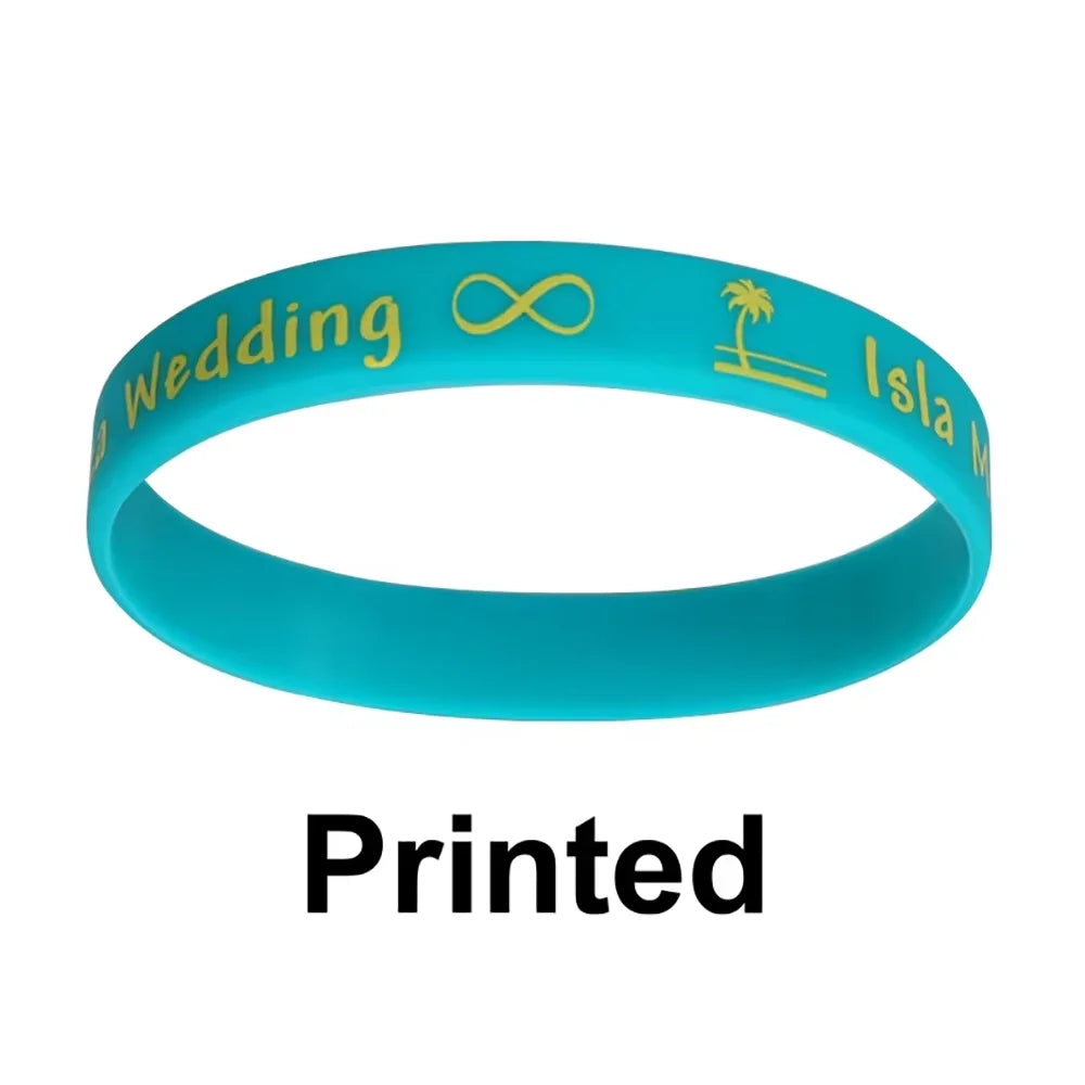 1 Lot Wholesale Custom Silicone Bracelet Custom Silicone Wristband Personalized Bangles Band for All Even Waterproof Not Fading