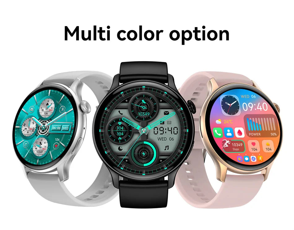 2026 New True AMOLED Smart Watch Ladies Screen Always Show Time 466*466 HD Health Tracker Voice Calling NFC Smartwatch Women