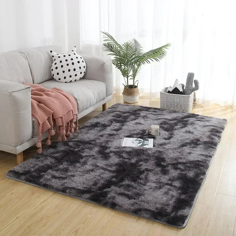 Carpets For Living Room Modern Sofas Grey Fluffy Carpet Bedroom Decoration Anti-slip