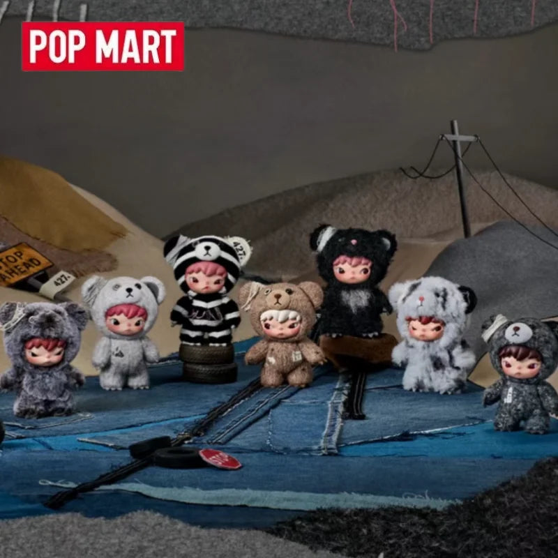 POP MART Hirono Road Journal Series Plush Doll Pendant Blind Box Toys Kawaii Anime Action Figure Surprise Mystery Bag Toy