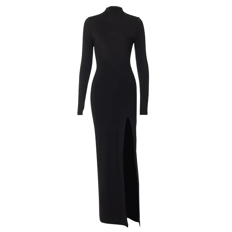 Evening wear Dresses: Maxi Evening Prom Dress for Women Party Club Long Sleeve