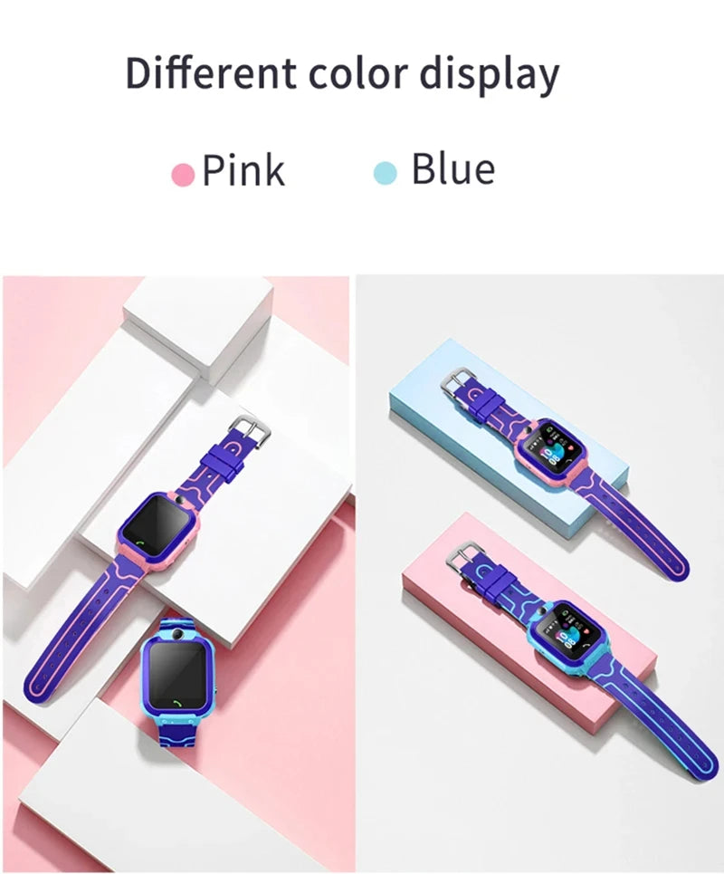 Lenovo Smart Watch Kids 4G Sim Card 2G Internet SOS Tracker Call Phone Voice Chat Photo Children Smartwatch Camera Boy Girl Gift
