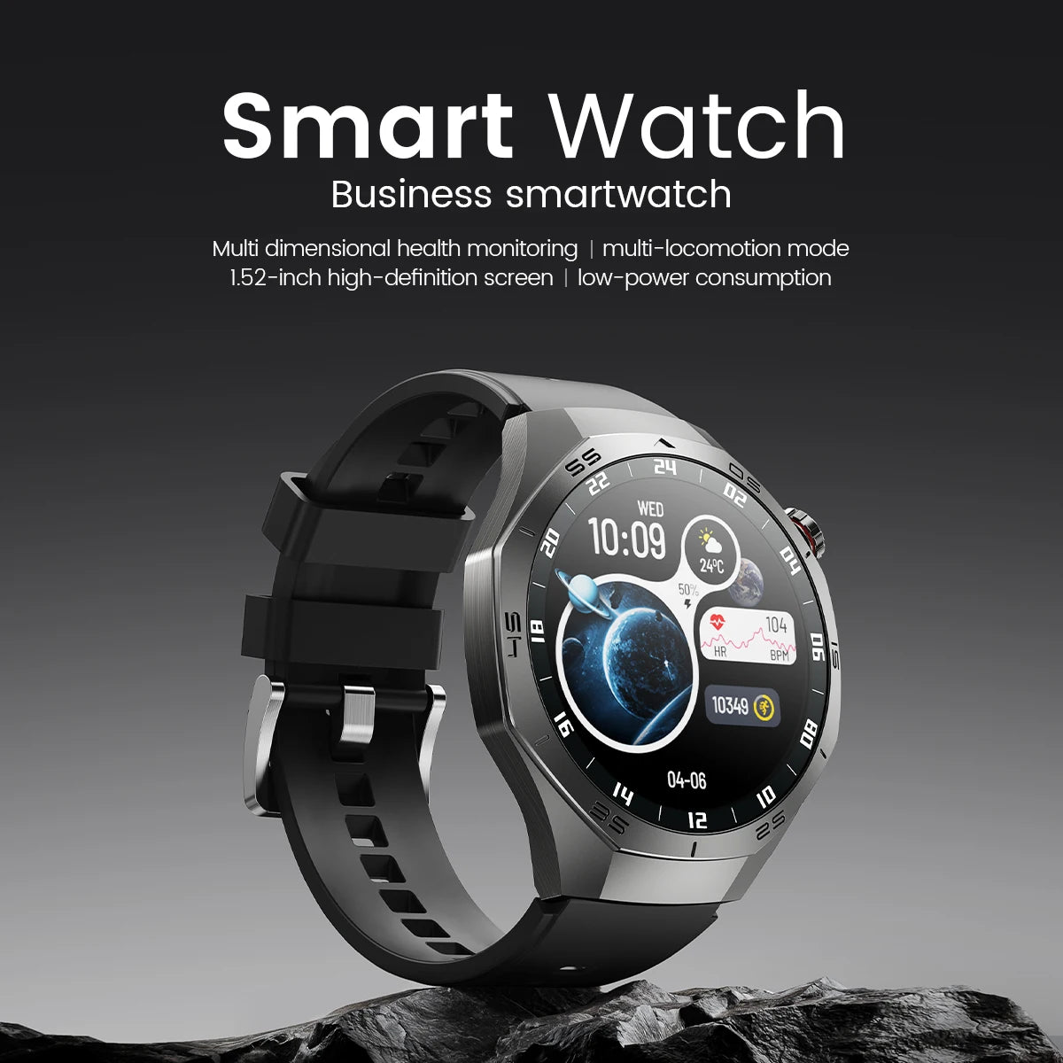 Round GPS Smart Watch Waterproof BT Call Men SmartWatch for Women Health Monitor 100+Sport Smart Band DIY Watch Faces Best Gifts