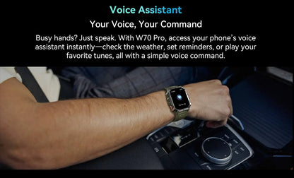 Blackview W70 Pro Sports Fitness Smart Watch 2.01 Screen Bluetooth Talking Watch LED Flashlight Outdoor Smart Watch With Compass