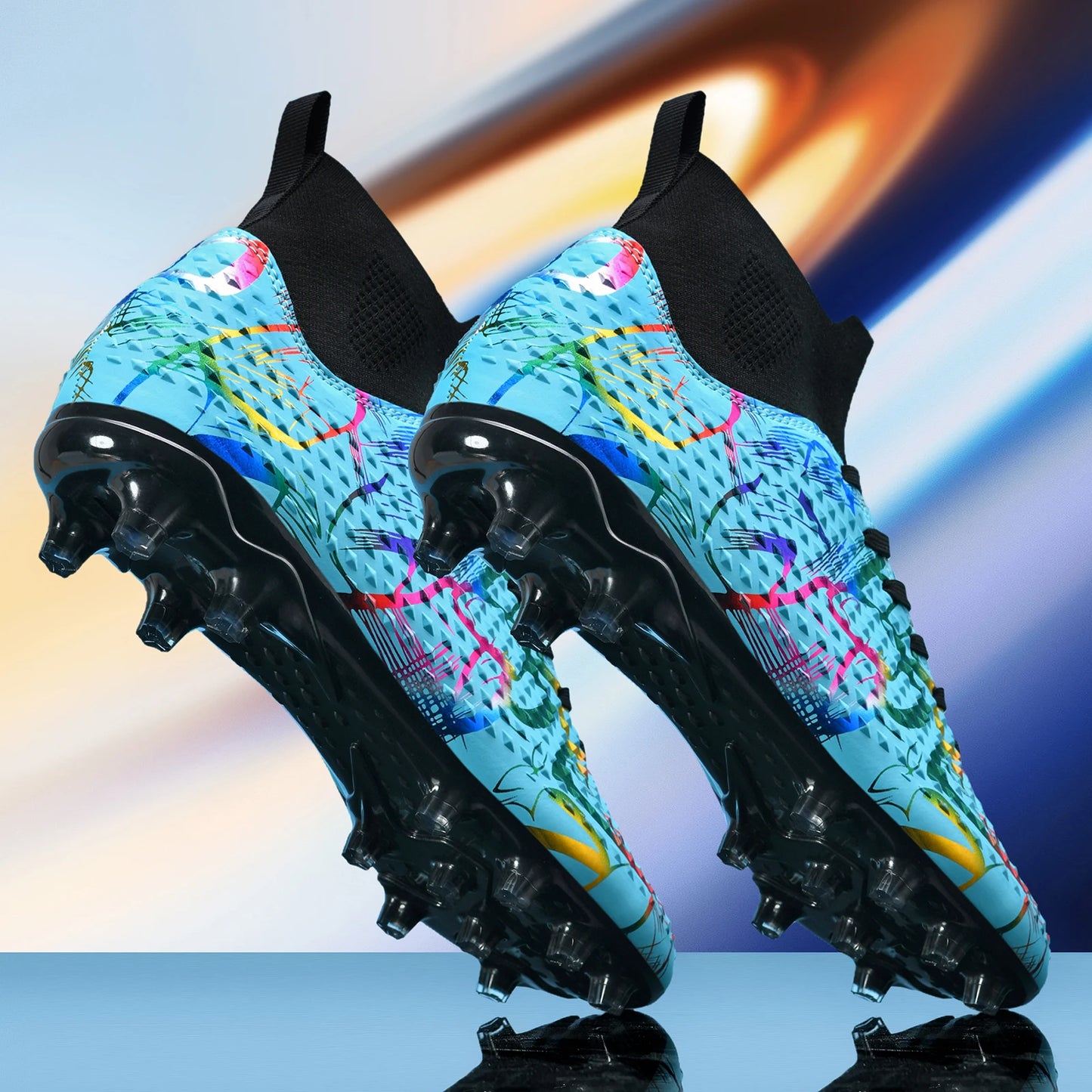 Men Soccer Shoes Children Futsal Non Slip Football Boots Grass Indoor Sports Cleats