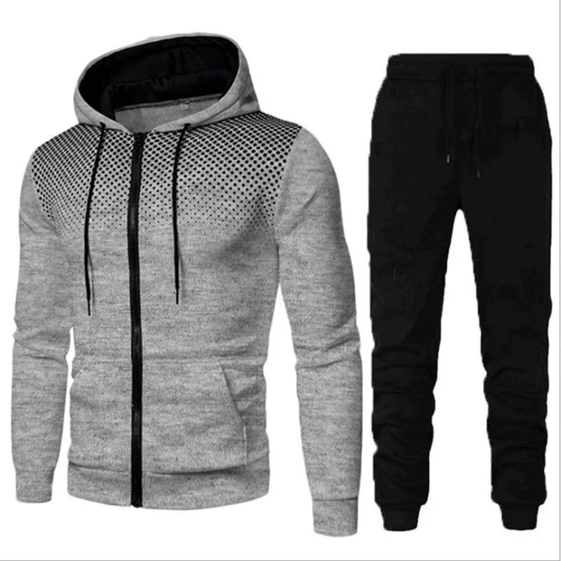 New autumn and winter trend sportswear men camouflage hoodie sweatpants 2 piece sportswear 3d ink jogging youth popular suit