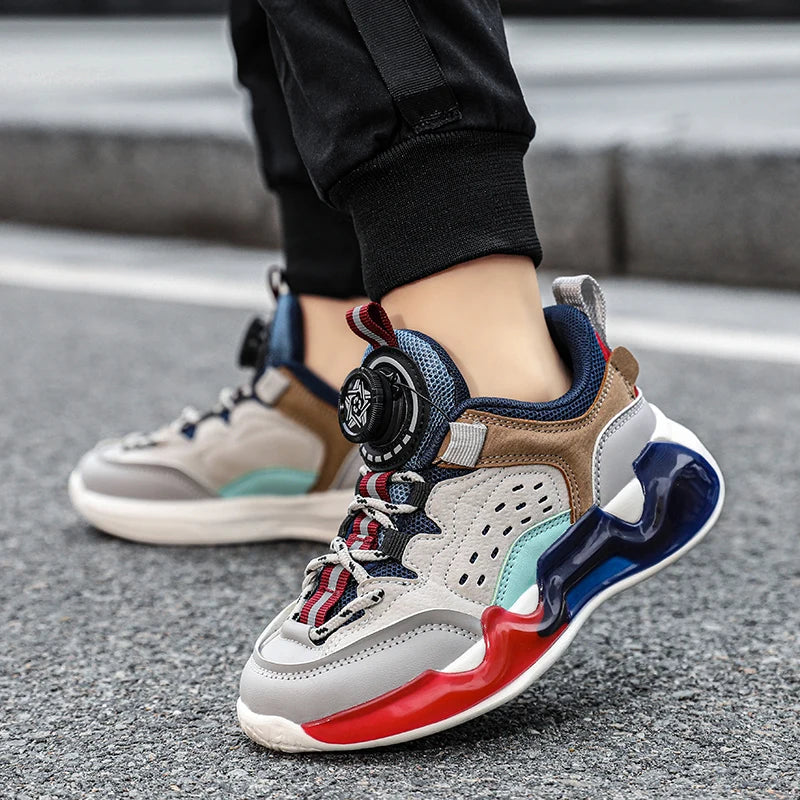 Kids Shoes Children's Sneakers School Pu Leather Boys Girls Casual Shoes
