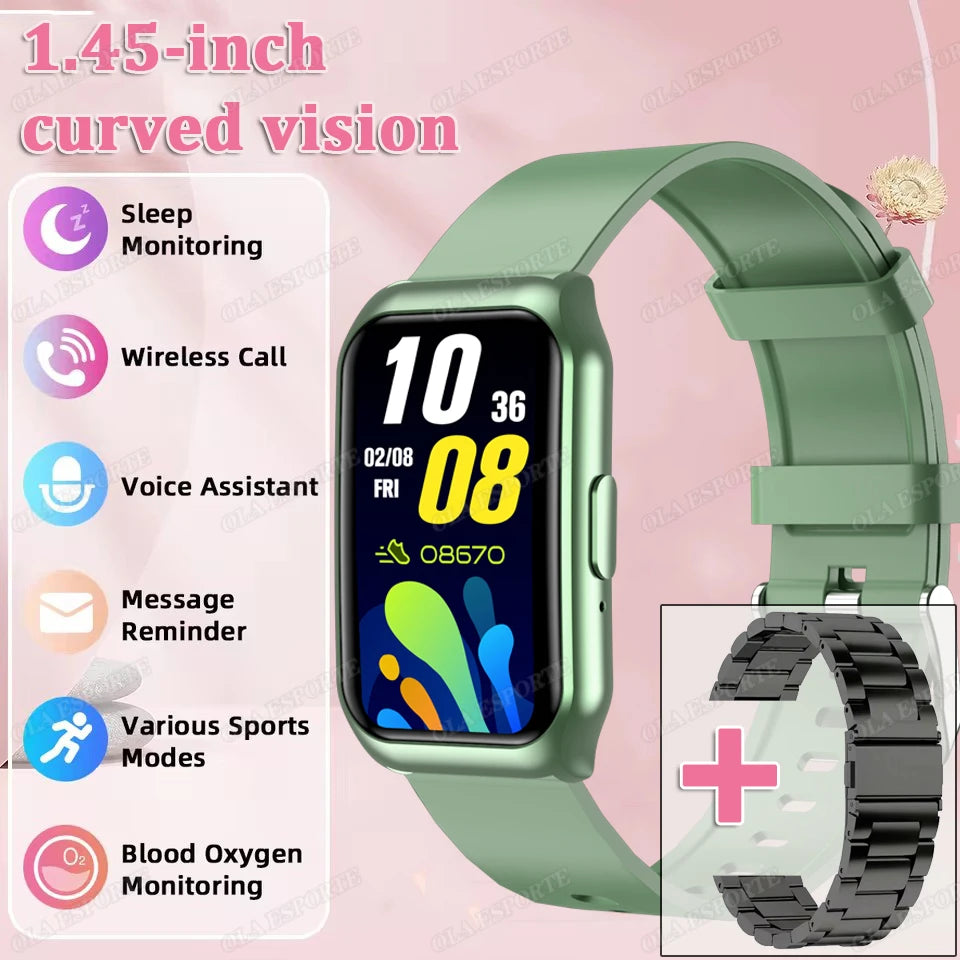 Smart Watch Women Men  AMOLED Screen Health Heart Rate Monitoring Bluetooth Call IP68 Waterproof Outdoor Sport Call Smartwatch