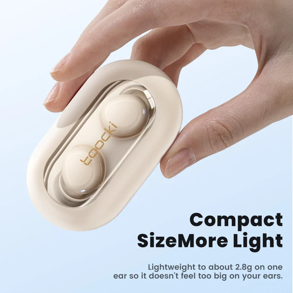 Toocki EJ12 Wilreless Bluetooth5.3 Earphones ENC Noise Cancellation Headphones AAC&SBC Stero Sound Mini Earbuds Touch Control