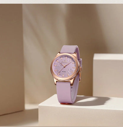 NAVIFORCE Watches for Women Creative Fashion Flower Dial Wristwatch Ladies Quartz Waterproof Shockproof Female Clock Gifts 2024
