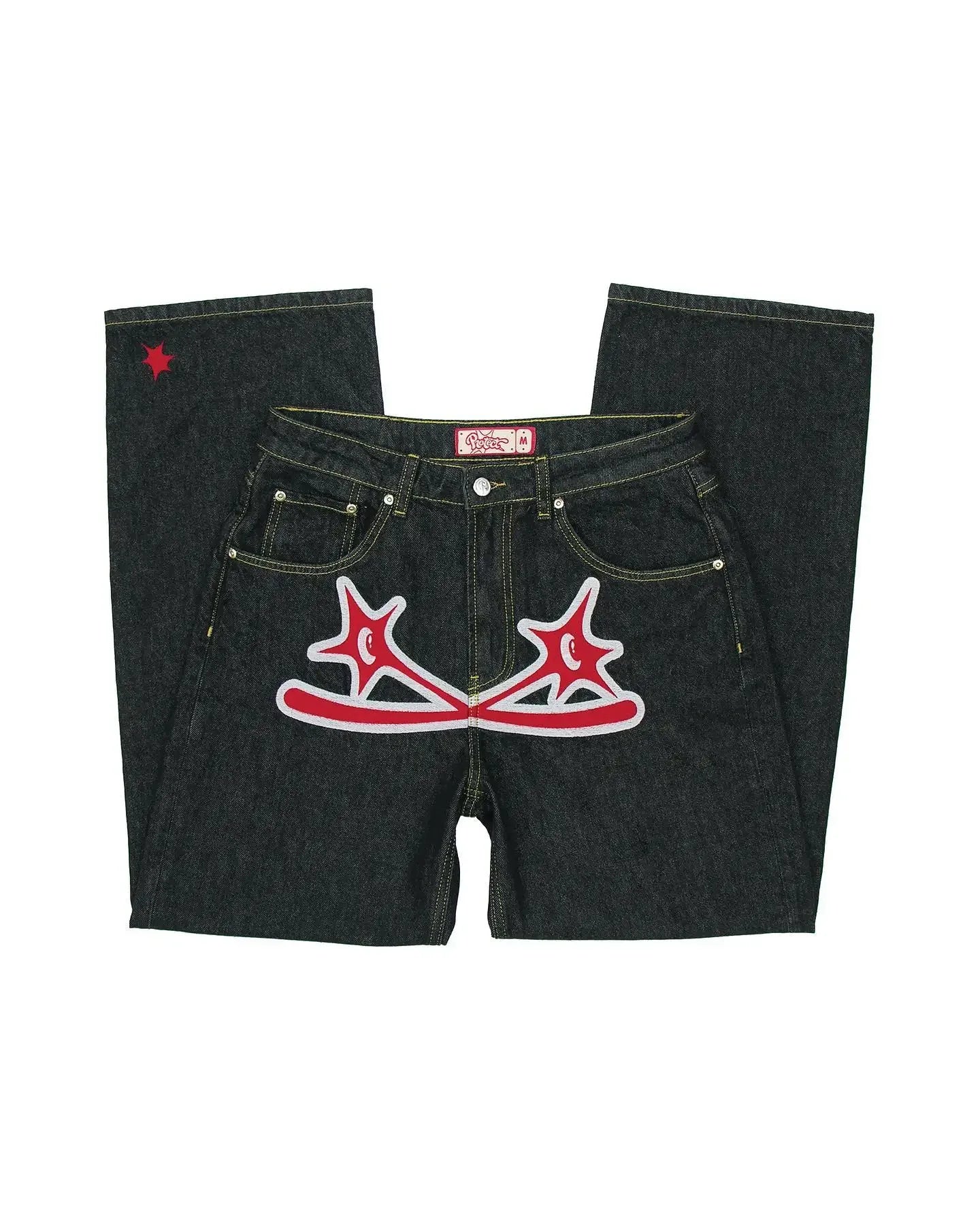 Hip Hop Street Apparel Jeans Y2k Harajuku Printed Gothic Jeans
