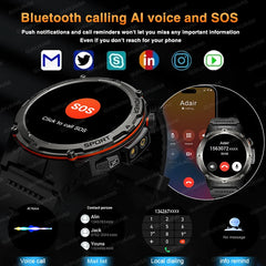 T-Rex 3 GPS Sports Waterproof Smart Watch Men 3ATM waterproof 500mAh Battery NFC Call 2026 New Military Smartwatch UV+Infrared