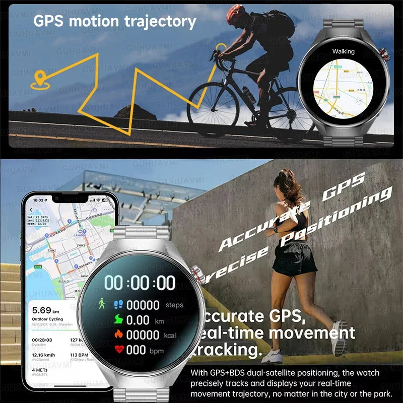 2025New Originl Watch G5 PlUS Smart Watch Men 466*466 HD AMOLED Screen GPS track Heart Rate Bluetooth Call Waterproof SmartWatch