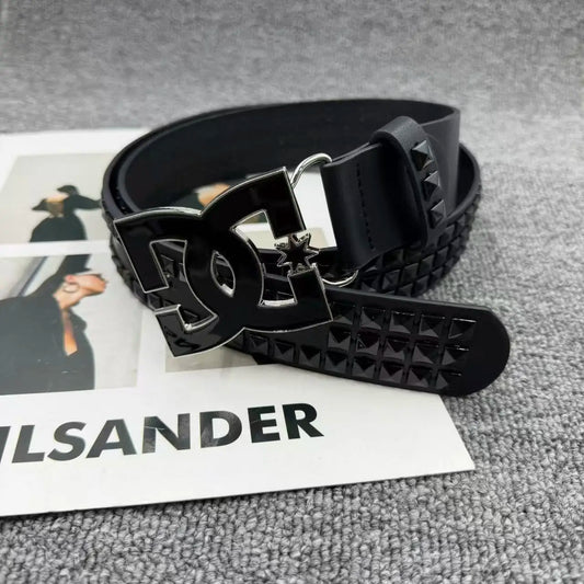 2026 Luxury Punk Belt for Women & Men – Y2K Style, Studded Design, High-Quality, Fashionable Metal Buckle